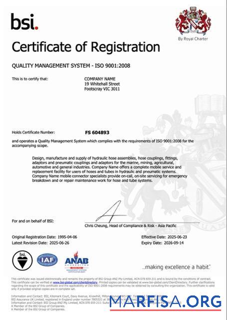 Blank UK certificate of registration Word and PDF template